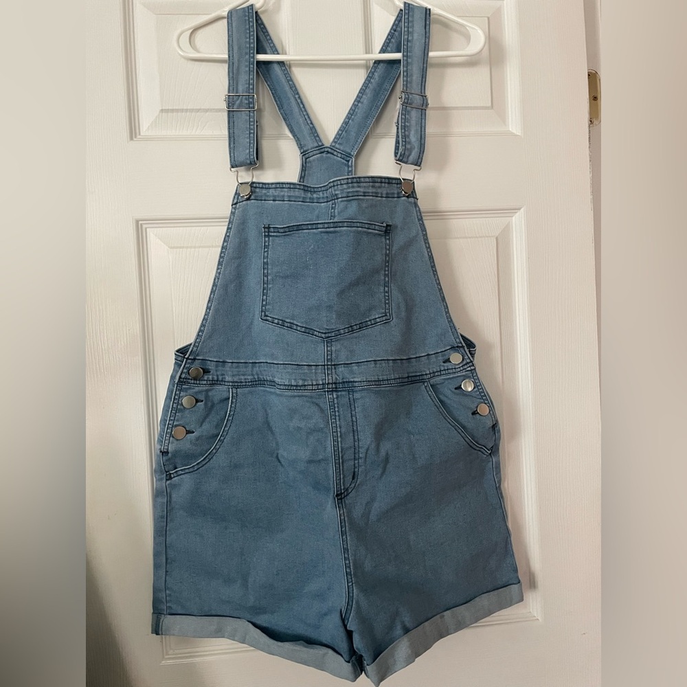 Classic Denim Overalls with Pockets